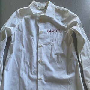 Brand new White button down Gucci shirt